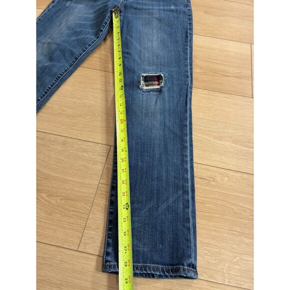 KUT from the Kloth Catherine Boyfriend Jeans Womens Size 10 Patched Distressed - Picture 3 of 8